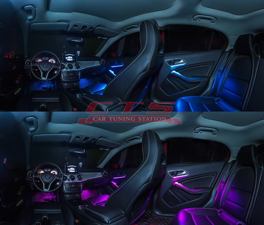 benz interior lighting effect picture for GLA