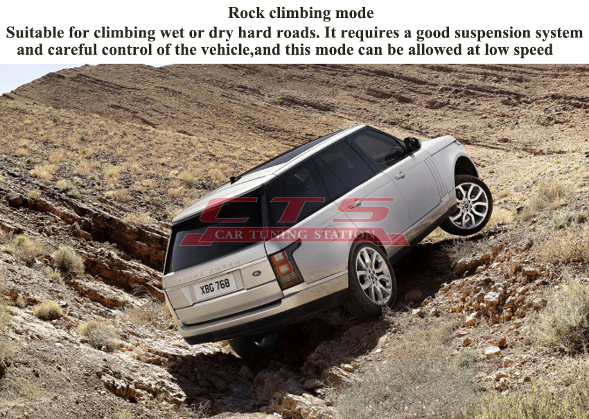 Range rover terrain process control rock climbing mode