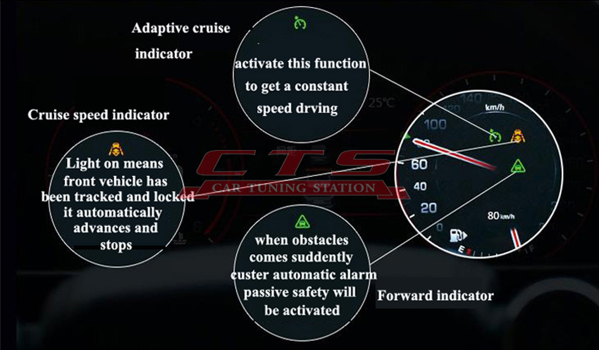 Range Rover adaptive cruise control system