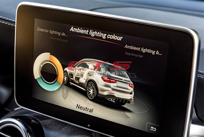Mercedes-Benz X253 GLC Class ambient lighting menu