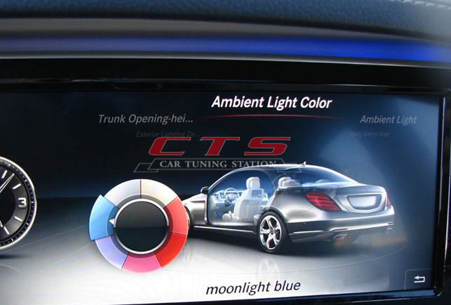 Mercedes-Benz W222 S Class ambient lighting menu 