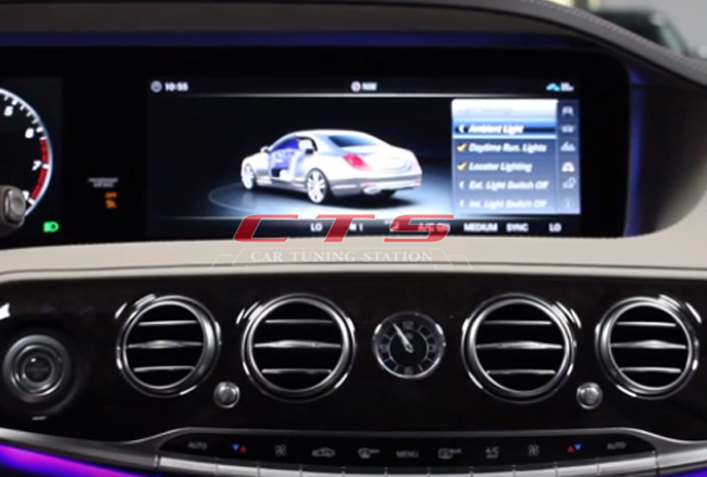 Mercedes-Benz W222 S Class ambient lighting menu