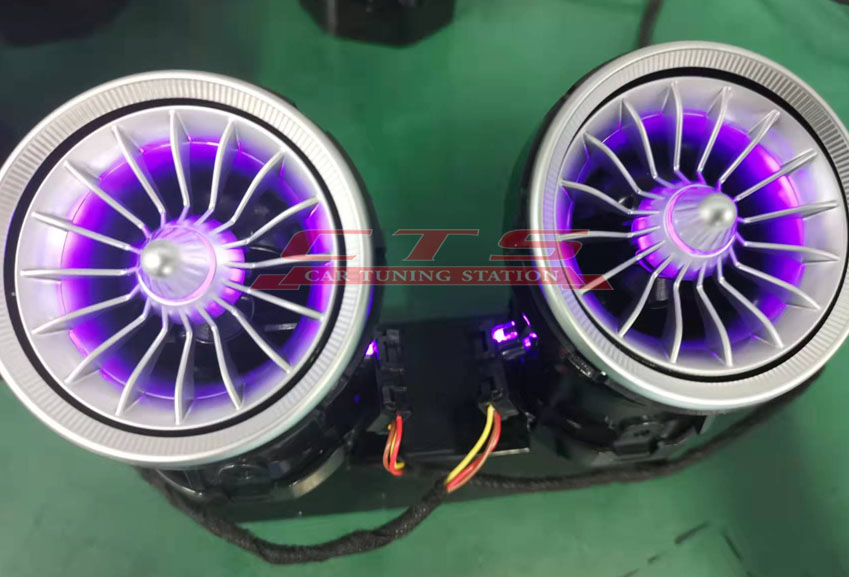 Airplane type LED turbo airvent for MercedesBenz E C GLC