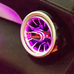 Air vent turbine fragrance with ambient light